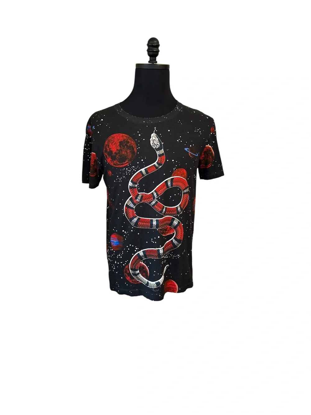 GUCCI Black Snake Space Authentic Rare T-shirt